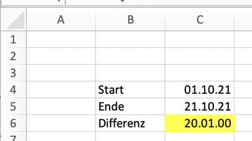 Excel Zeitdifferenz berechnen