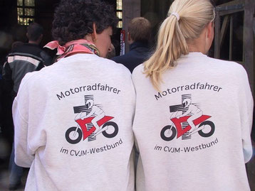 Motorradfahrer im CVJM-Westbund