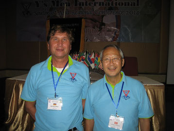 Kohei Yamada (rechts) und Manfred Wille
