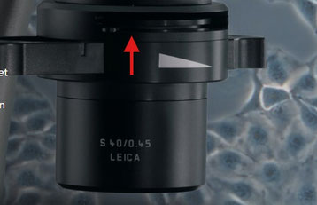 Diaphragme d'ouverture d'un condenseur de microscope
