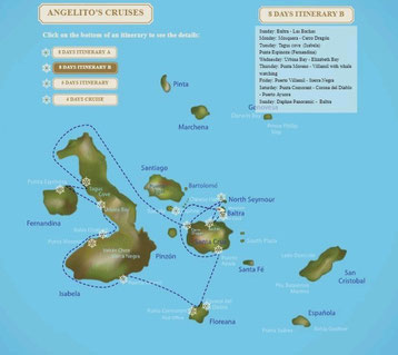 Unsere 8-tägige Boots-Tour mit der Angelito um die die Galapagos Inseln