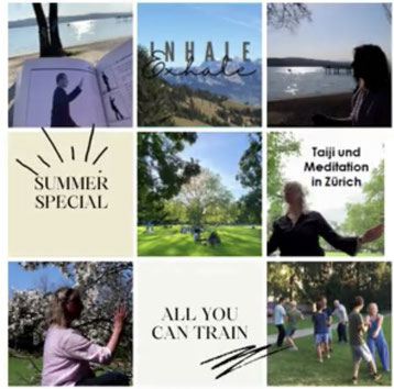 Einladung zum Summer Special in den Sommerferien „All you can Train – Taiji und Meditation in Zürich“