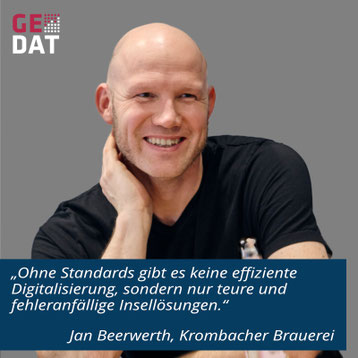 "Ohne Standards gibt es keine effiziente Digitalisierung, sondern nur teure und fehleranfällige Insellösungen."