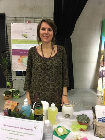 stand Cosmétik&sens au 1er salon bio d'aubagne