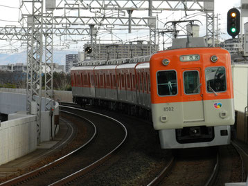 大物駅で撮影した、阪神8523F