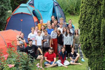 Foto vom großen Jungscharlager 2019 in in Haugsdorf im Weinviertel.