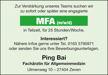 Stellenangebote Zeven MFA