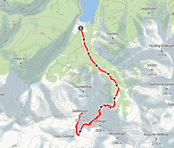 Zwölferkogel, Grieskarscharte, Almsee, Almtal, Salzkammergut, Totes Gebirge, Wandern, Oberösterreich