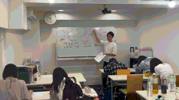 講義の様子。