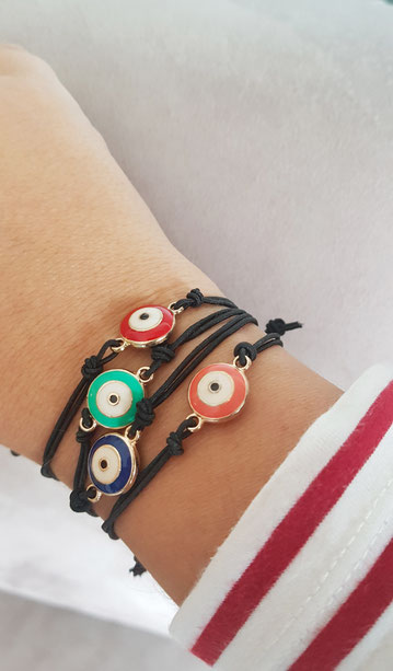 Pulseras evil eye GOLD