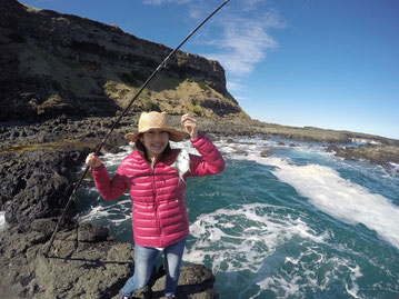 ゴールドコーストで魚釣り