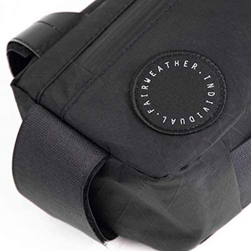 防水タイプ:FAIRWEATHER(フェアウェザー)　frame bag x-pac/black