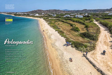 Strand satt: Auf dem Weg nach Mikri Vigla in der Plaka-Bucht verschmelzen Trail und Mandala Beach.