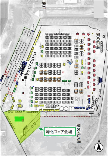 「東の広場」の南西=「おおさか都市緑化フェア」会場
