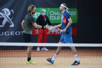 Andre Begemann (l) / Igor Zelenay - Sieger Doppel Wolffkran Open 2021 - (c) Jürgen Hasenkopf