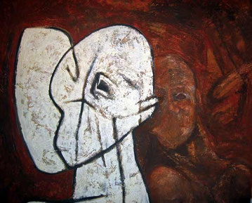 Huile sur bois