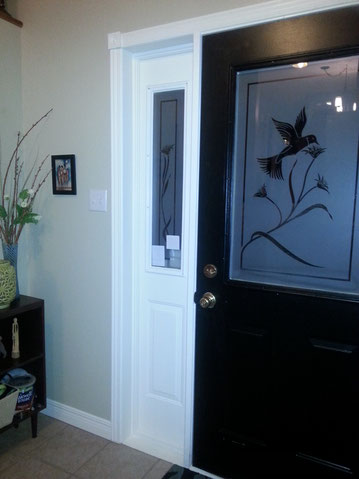 My own black entryway door