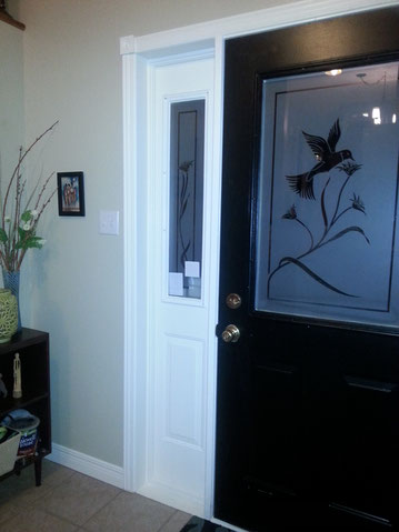 My own black entryway door