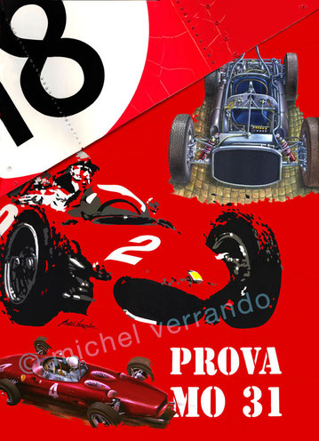 art automobile von trips phil hill automotive art f1 painting art automobile ferrari 156 grand prix monaco art automobile