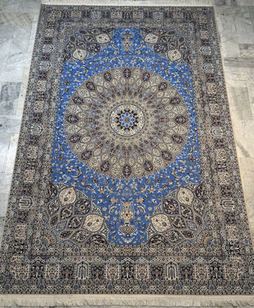 NAIN wool&silk 6LA　 2ｘ3　HABIBIYAN工房