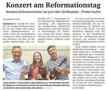 Nordsee-Zeitung vom 25.09.2023