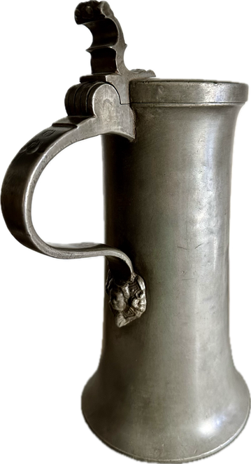 Deckelkanne Österreich , Höhe 28 cm, um 1600, mit spätere Datierung von 1658