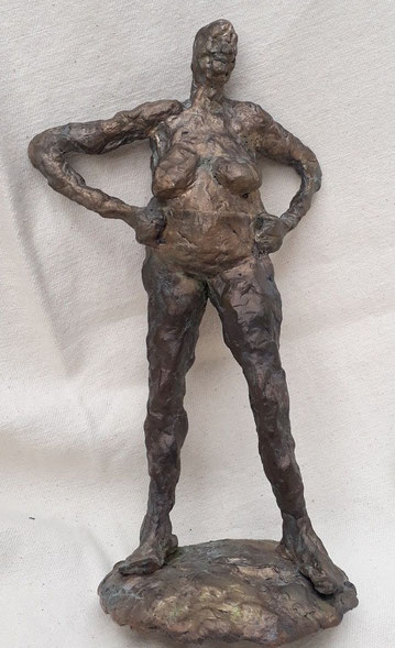 sculpture en bronze de Brigitte Valin sculptrice à Belleville, Paris