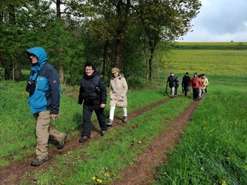 Die Teilnehmer wanderten durch das Mühlenbachtal                                                                          Foto: Uwe Wedegärtner