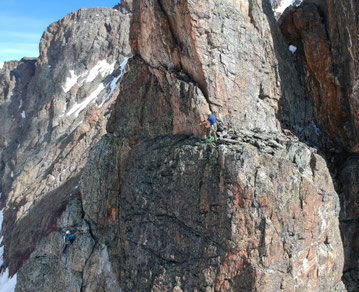 Gwächtenhorn SSW-Grat, Gwächtenhorn-SSW-Grat, Gwächtenhorn Südsüdwestgrat, Süd-südwestgrat, 50 m-Turm, 5a Seillänge