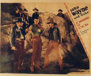 One of John Wayne's earliest B-movie efforts, "Somewhere in Sonoro", was shot at Deadman Hill, at the eastern edge of Apple Valley. 