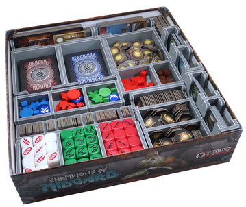 folded space insert organizer  champions of midgard foam core