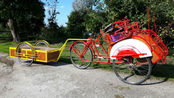 Aanhanger voor de fietstaxi