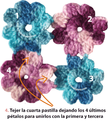 Cómo tejer un a flor o pastilla redonda a crochet