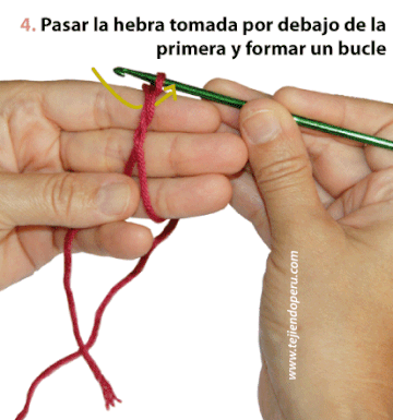 Aro deslizado crochet store