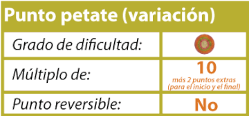 punto petate (variación)