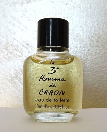 LE 3ème HOMME DE CARON : EAU DE TOILETTE 10 ML - OFFERTE SANS BOÎTE