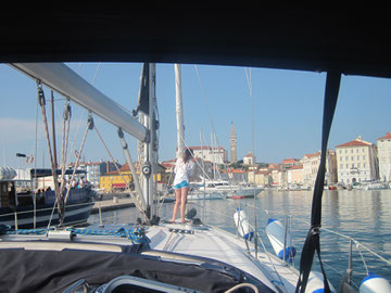 Da gehts rein nach Piran