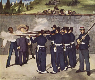 メキシコ皇帝マクシミリアンの処刑(1868年エドゥアール・マネ)