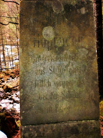 Gedenkstein, Niederdürren, Dürrenbach, Höplinger, Hallstatt, Schiunfall, Obelisk