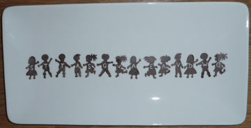 Plat à cake Silhouettes Chocolat