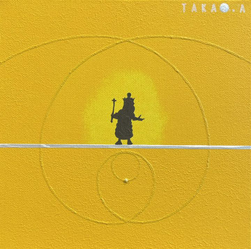 SPACE TIME TRAVELER  48   180mm*180mm   S0   2025  acrylic on canvas