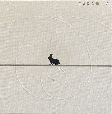 SPACE TIME TRAVELER  40   180mm*180mm   S0   2025  acrylic on canvas, wood