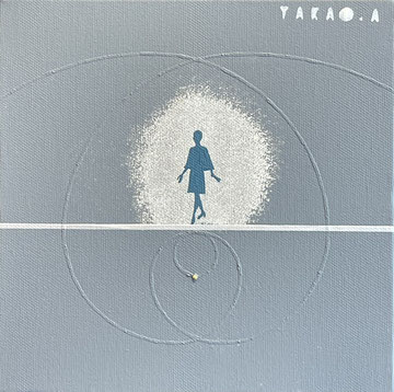 SPACE TIME TRAVELER  55   180mm*180mm   S0   2026  acrylic on canvas