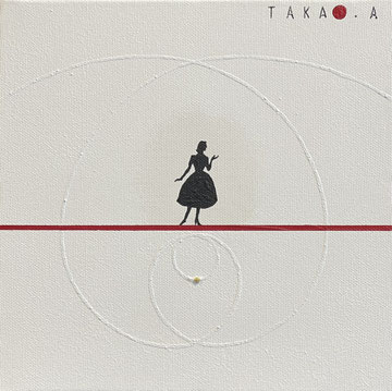 SPACE TIME TRAVELER  46   180mm*180mm   S0   2025  acrylic on canvas