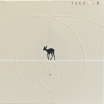 SPACE TIME TRAVELER  41   180mm*180mm   S0   2025  acrylic on canvas, wood