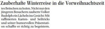 Mannheimer Morgen vom 29.11.2009