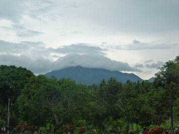 Sicht auf den Gunung Agung vom Ferienhaus