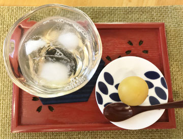 癒しの和エステ「心美」のおもてなし「梅サワー」