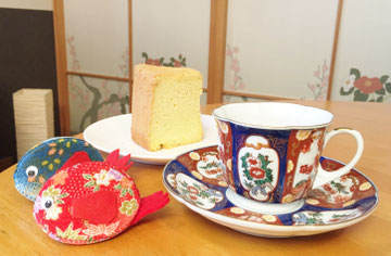 エステのお客様がシフォンケーキを焼いてきてくださいました!