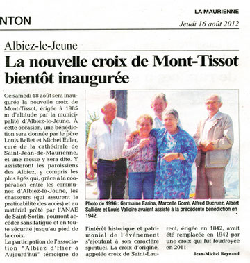 Annonce la Maurienne 16/8/2012